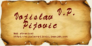 Vojislav Pijović vizit kartica